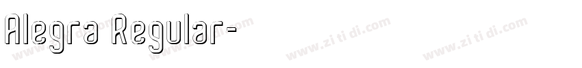 Alegra Regular字体转换 Alegra Regular字体转换